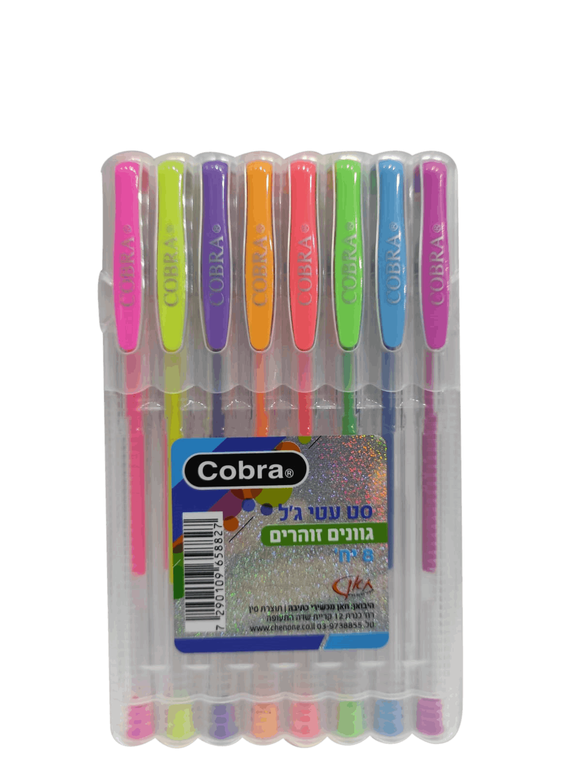 8 עטי ג'ל גוונים זוהרים