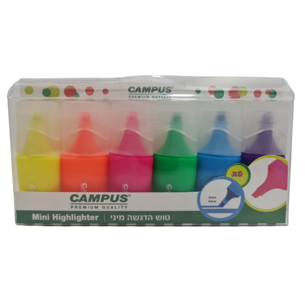 סט 6 מרקרים קטנים