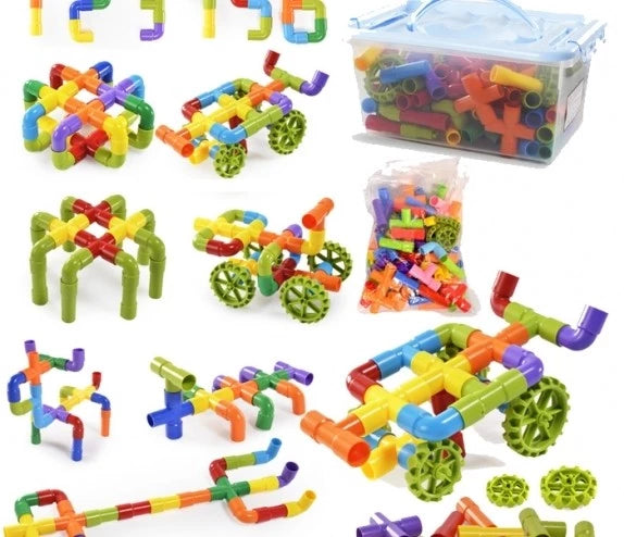 צינורות בקופסא 112 חלקים עם גלגלים