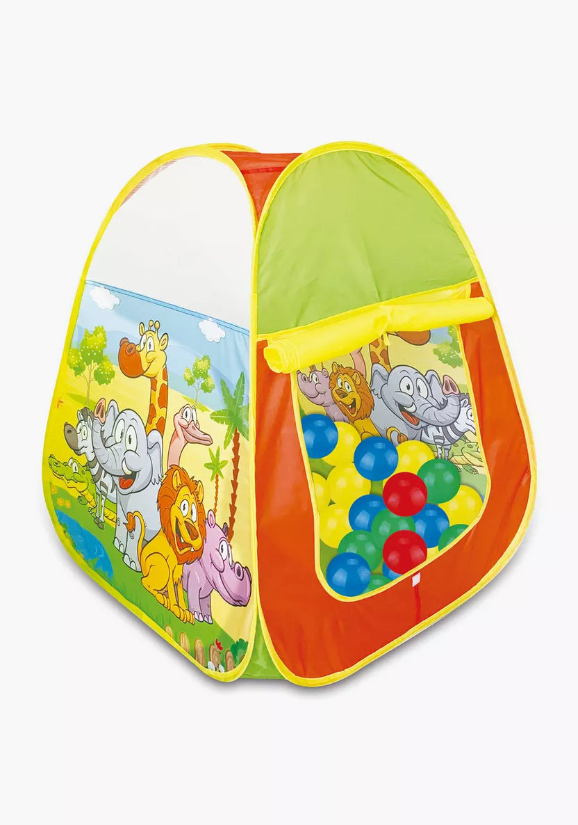 אוהל כדורים עם 100 כדורים
