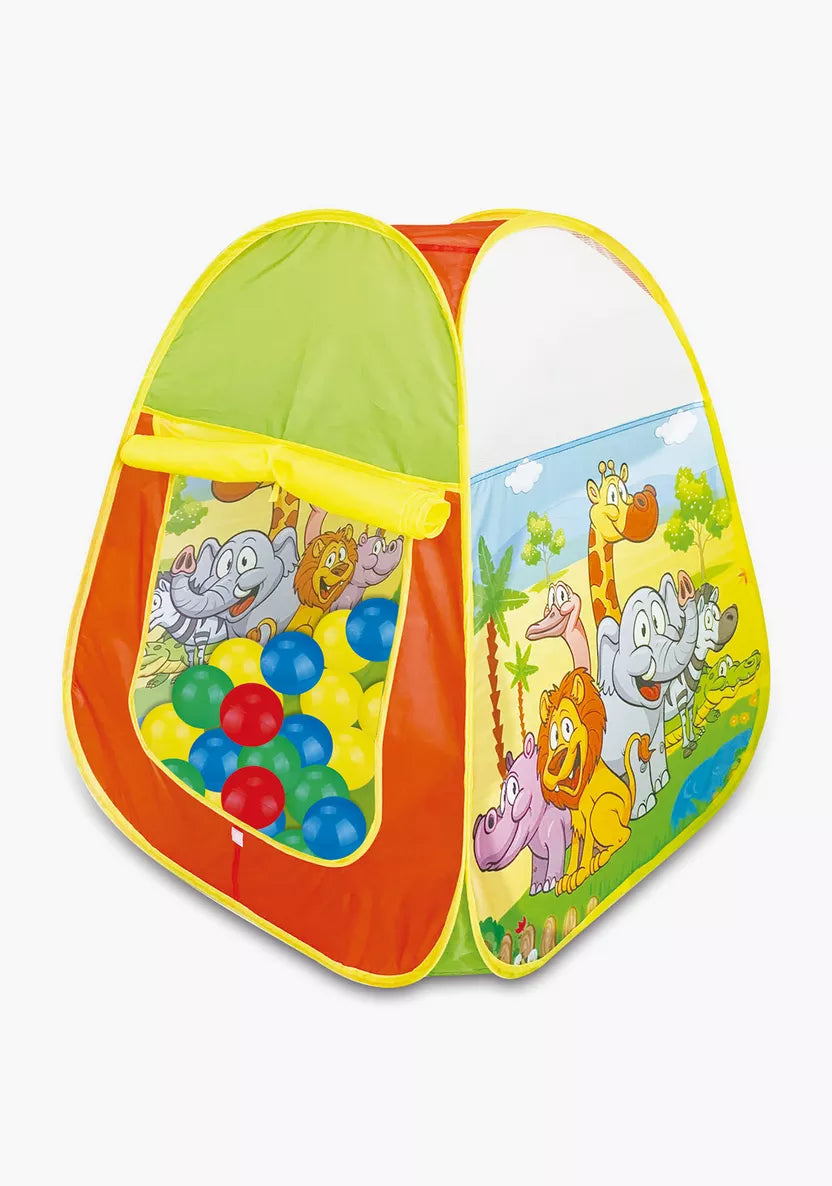 אוהל כדורים עם 100 כדורים