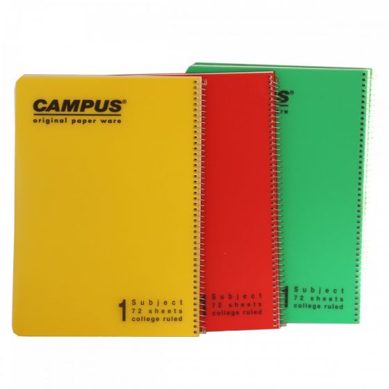 3 מחברות ספירלה אנגלית A4 איכותיות קמפוס CAMPUS