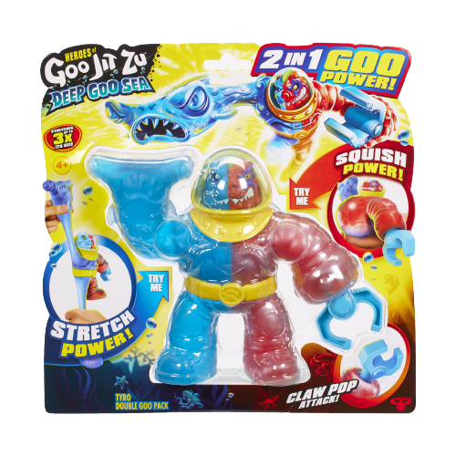 גו ג'יט זו - בובה נמתחת מפלצות ים - סטרץ' Deep Goo Sea מתקפת ג'ו טיירו - Goo Jit Zu