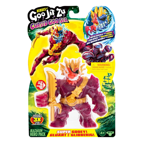 גו ג'יט זו - דמות נמתחת הים המקולל - סטרץ' Cursed Goo Sea בלאזאגון - Goo Jit Zu