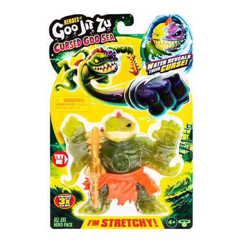 גו ג'יט זו - דמות נמתחת הים המקולל - סטרץ' Cursed Goo Sea צלופחיל - Goo Jit Zu