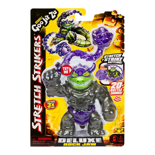 גו ג'יט זו - דמות נמתחת סטרייקר - סטרץ' Strech Strikers רוקג'או דלוקס עם נשק - Goo Jit Zu