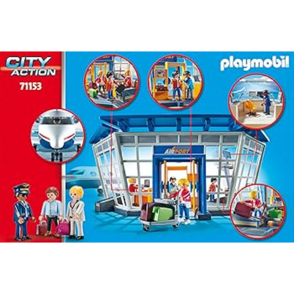 פליימוביל שדה תעופה מגדל פיקוח ומטוס 71153