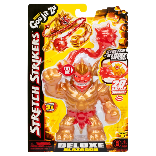 גו ג'יט זו - דמות נמתחת סטרייקר - סטרץ' Strech Strikers בלאזאגון דלוקס עם נשק - Goo Jit Zu