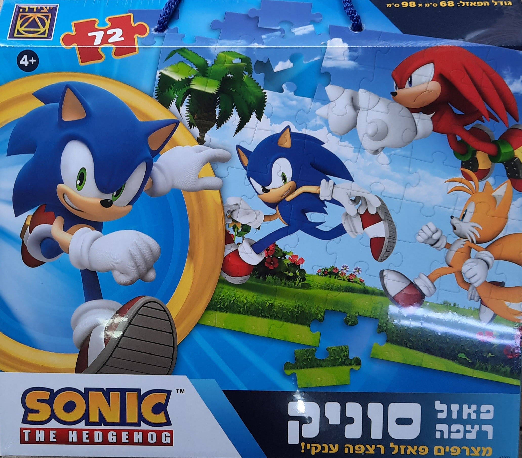 פאזל רצפה סוניק 72 חלקים