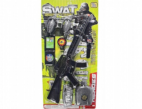 סט נשקים ואביזרים לתחפושת שוטר