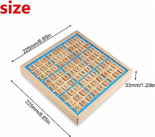 משחק סודוקו איכותי מעץ