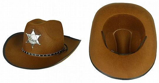 כובע קאובוי שחור/חום