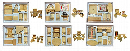 ריהוט מעץ לבית בובות