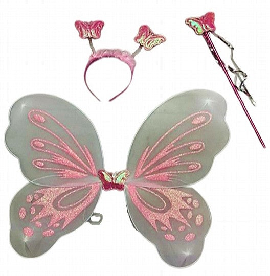 כנפיים לפרפר עם קשת ושרביט