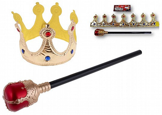 כתר מלך מבד עם שרביט