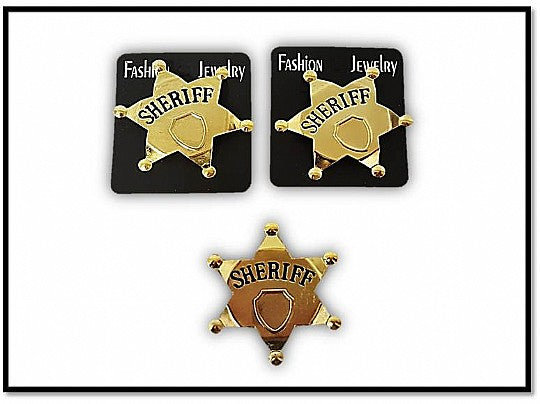 סמל שריף קאובוי ממתכת