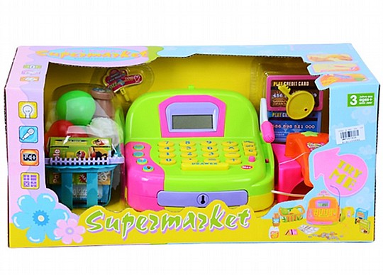 קופה רושמת עם מיקרופון