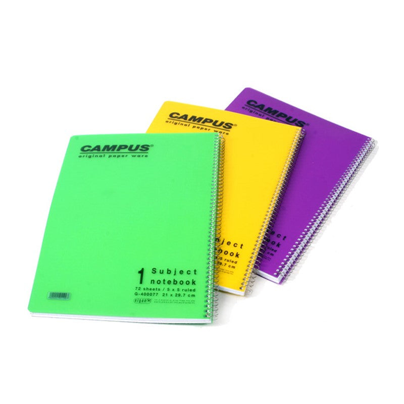 3 מחברות ספירלה אנגלית A4 איכותיות קמפוס CAMPUS