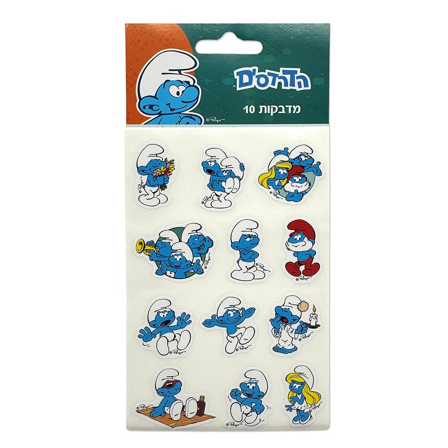 10 דפי מדבקות דרדסים