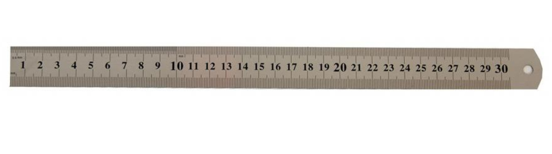 סרגל מתכת 30 ס"מ