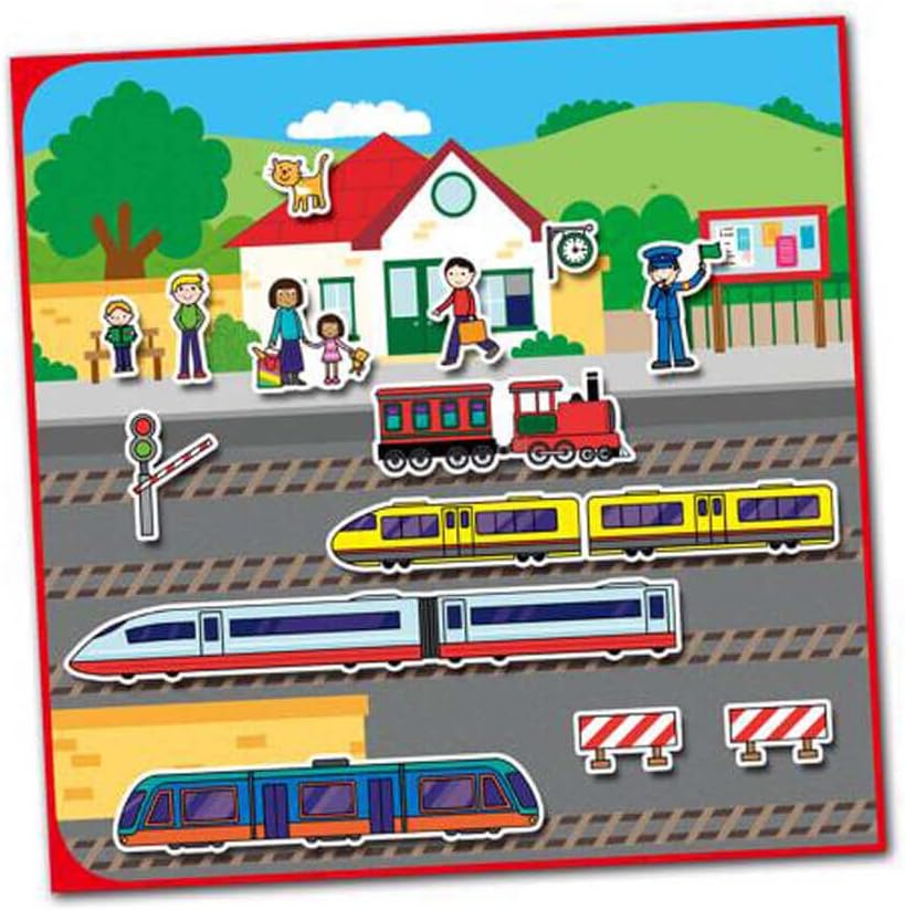 חוברת מדבקות רב פעמיות כלי תחבורה