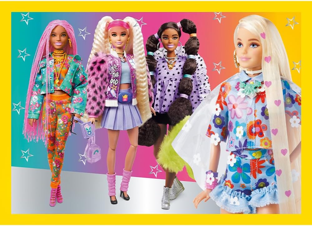 פאזל ברבי סט 4 פאזלים