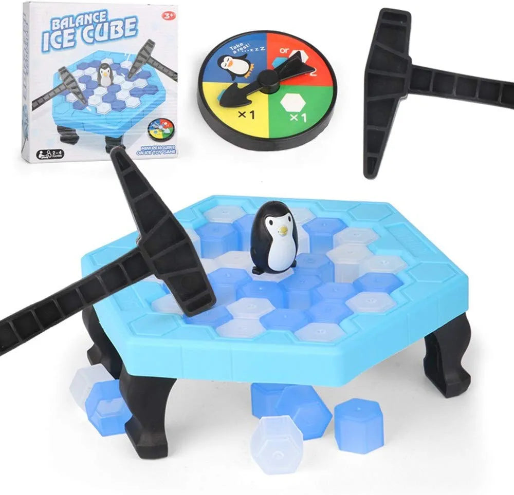 משחק פינגווינים וקוביות קרח