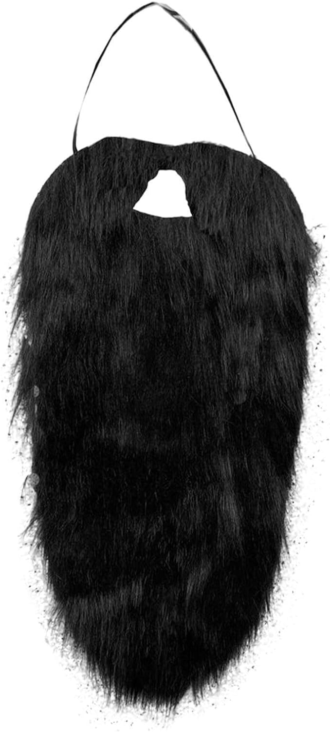 זקן שחור ארוך 60 ס"מ