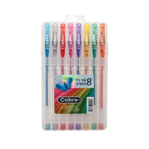 8 עטי ג'ל נוצצים