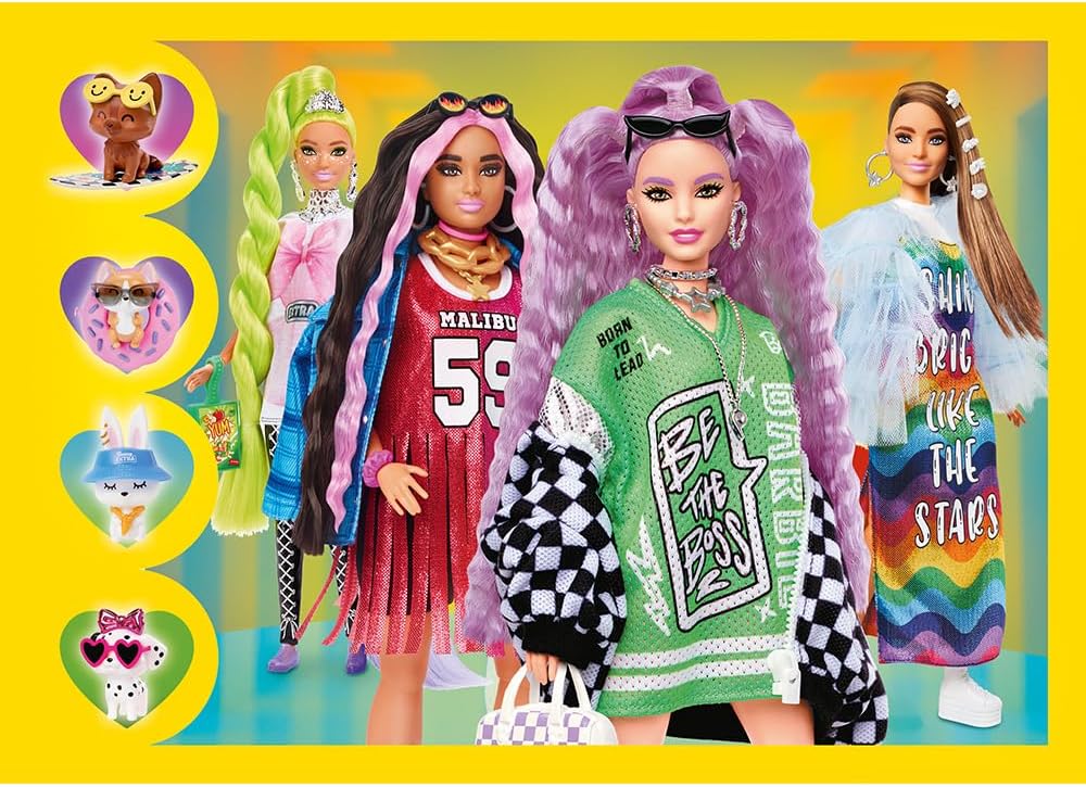 פאזל ברבי סט 4 פאזלים