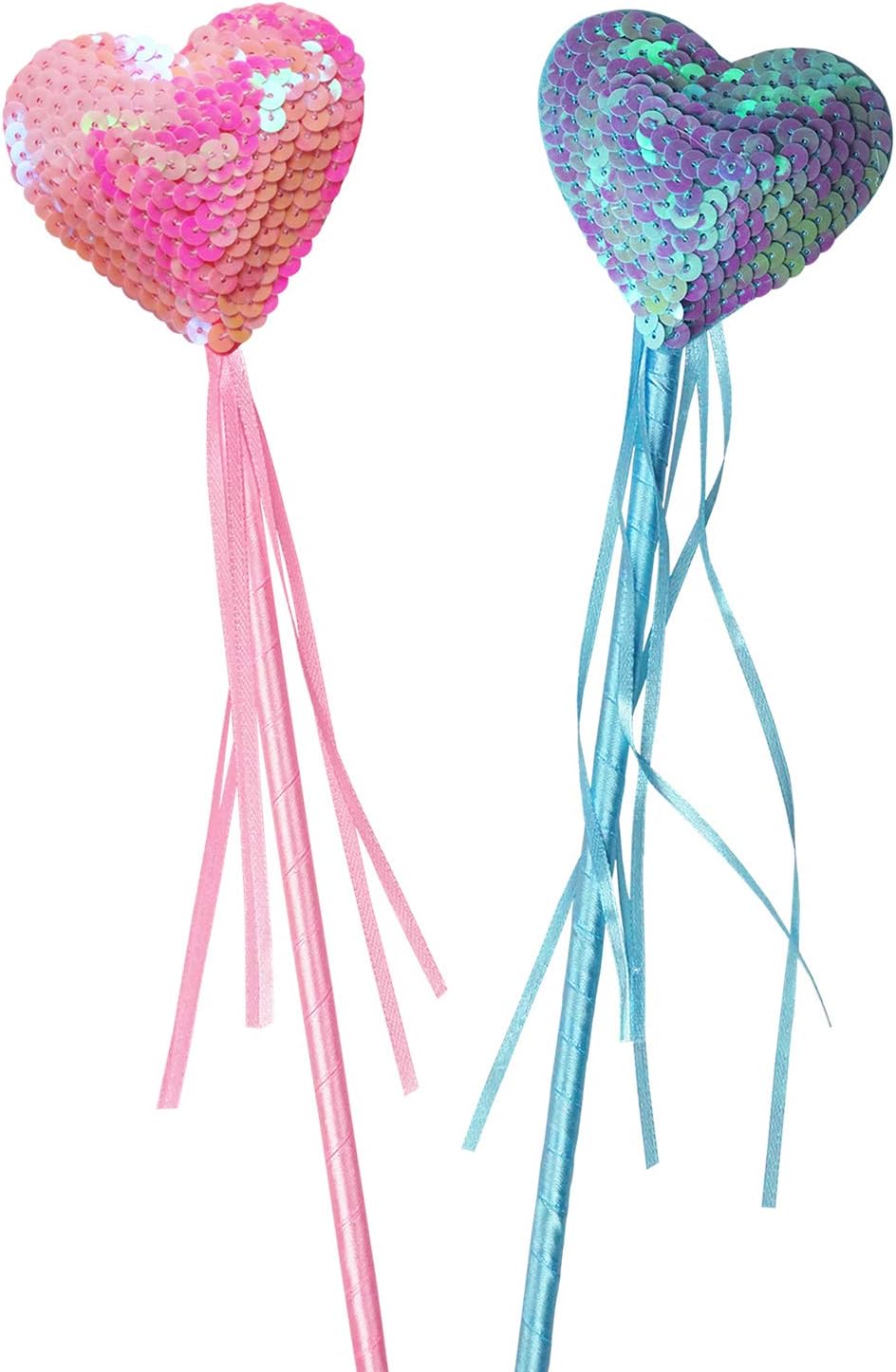 שרביט לב תכלת/ורוד