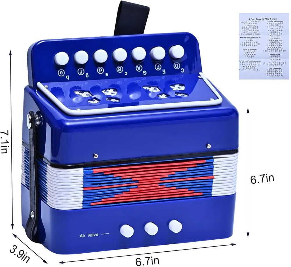 אקורדיון לילדים מגוון צבעים