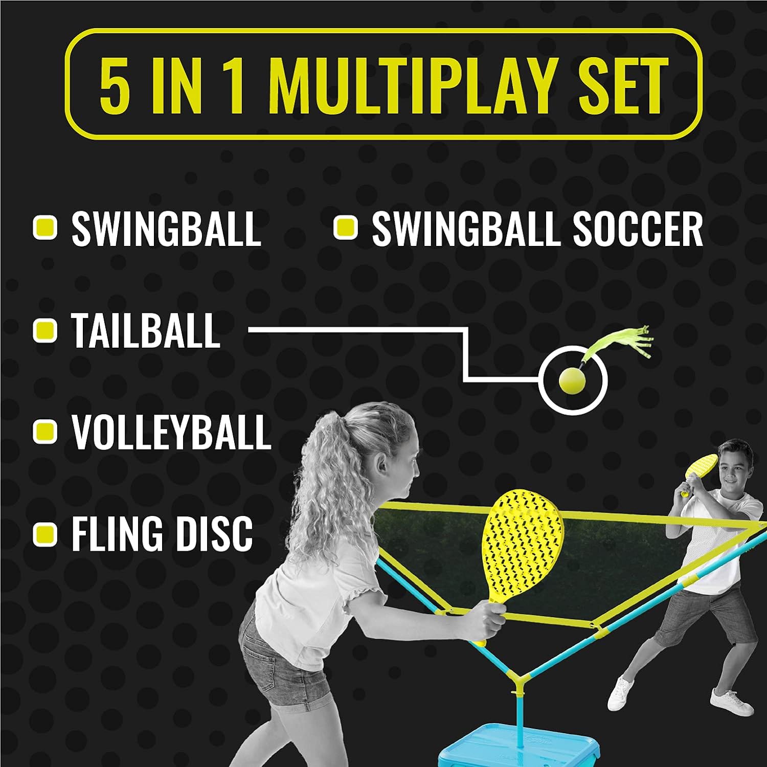 סווינג בול 5 משחקים בערכה Swingball