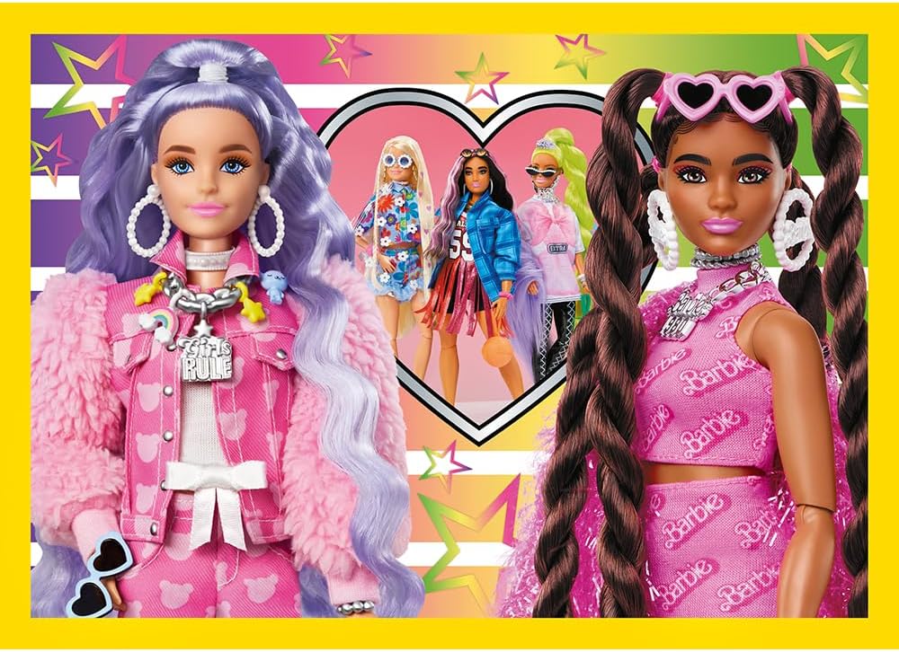 פאזל ברבי סט 4 פאזלים