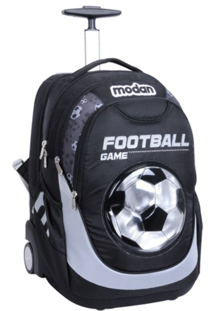 תיק מודל 2 ב1 טרולי כדורגל שחור