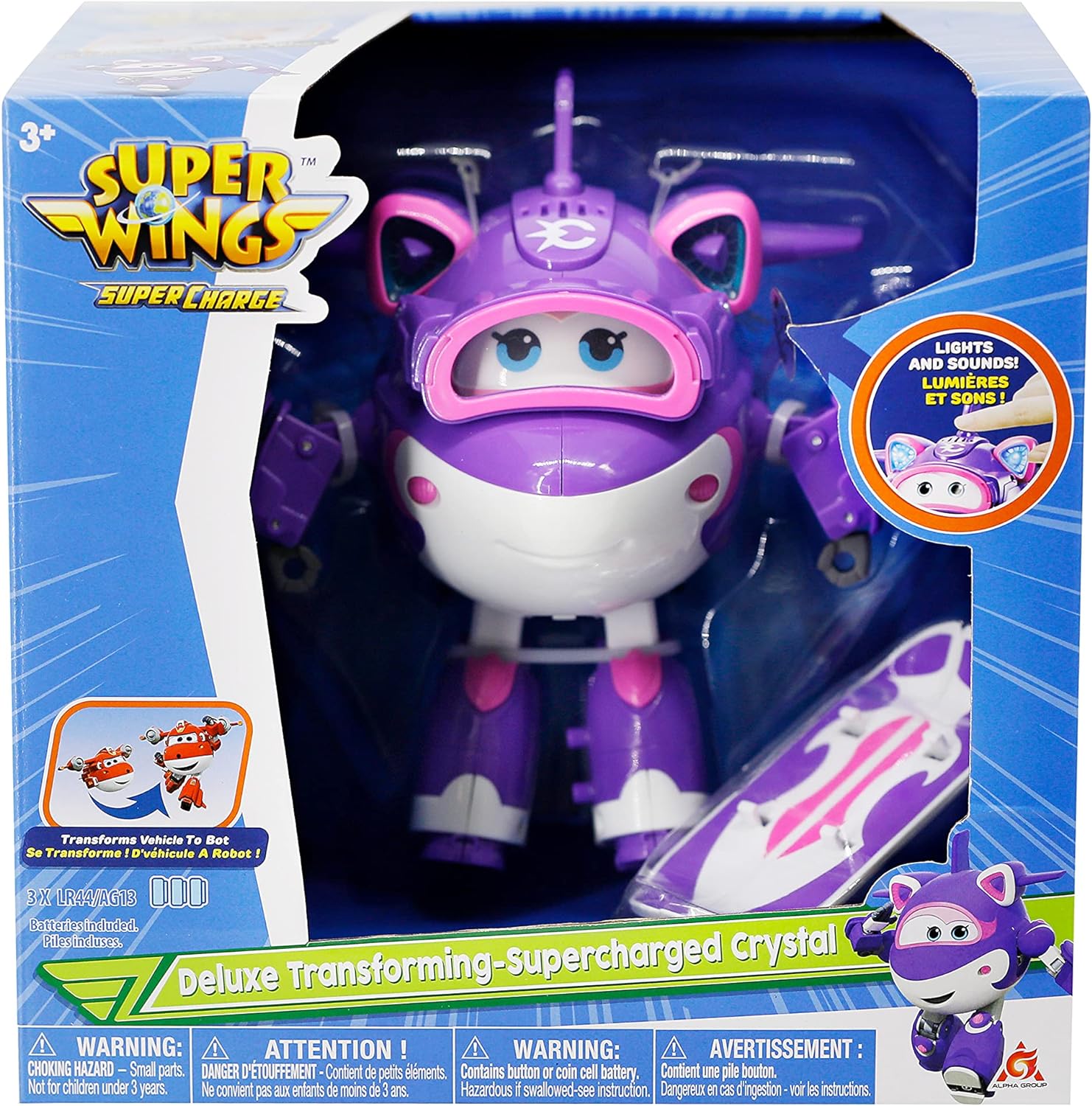 מטוס על רובוטריק גדול מנגן קריסטל Crystal