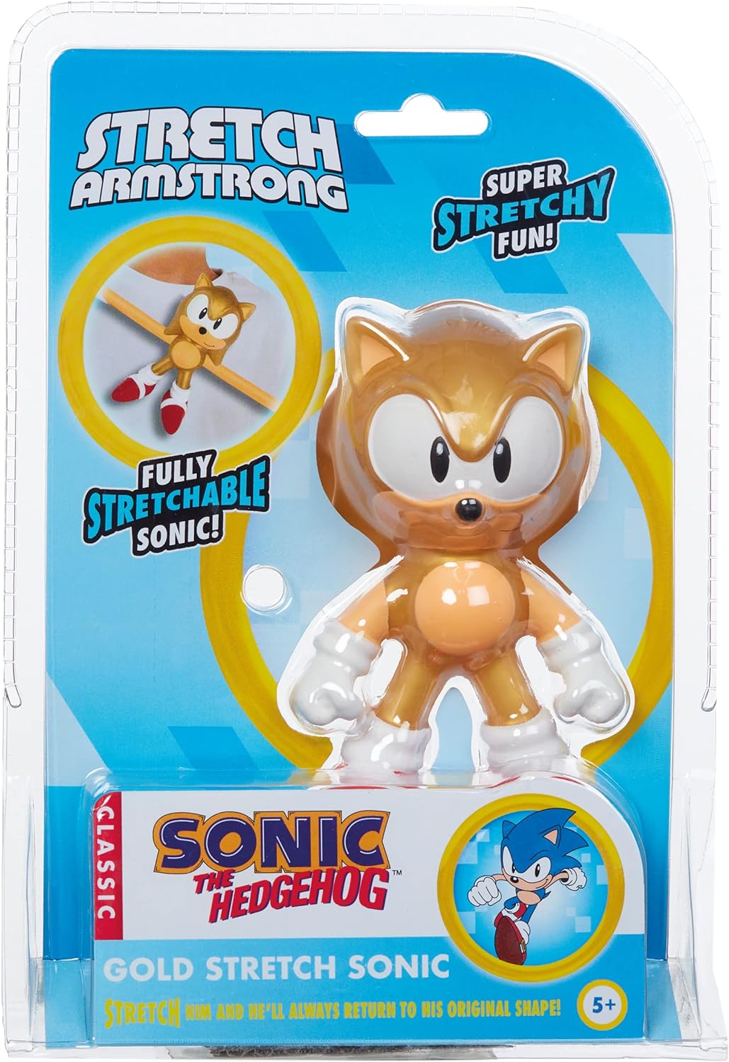 בובת סוניק מוזהב נמתחת סטרץ