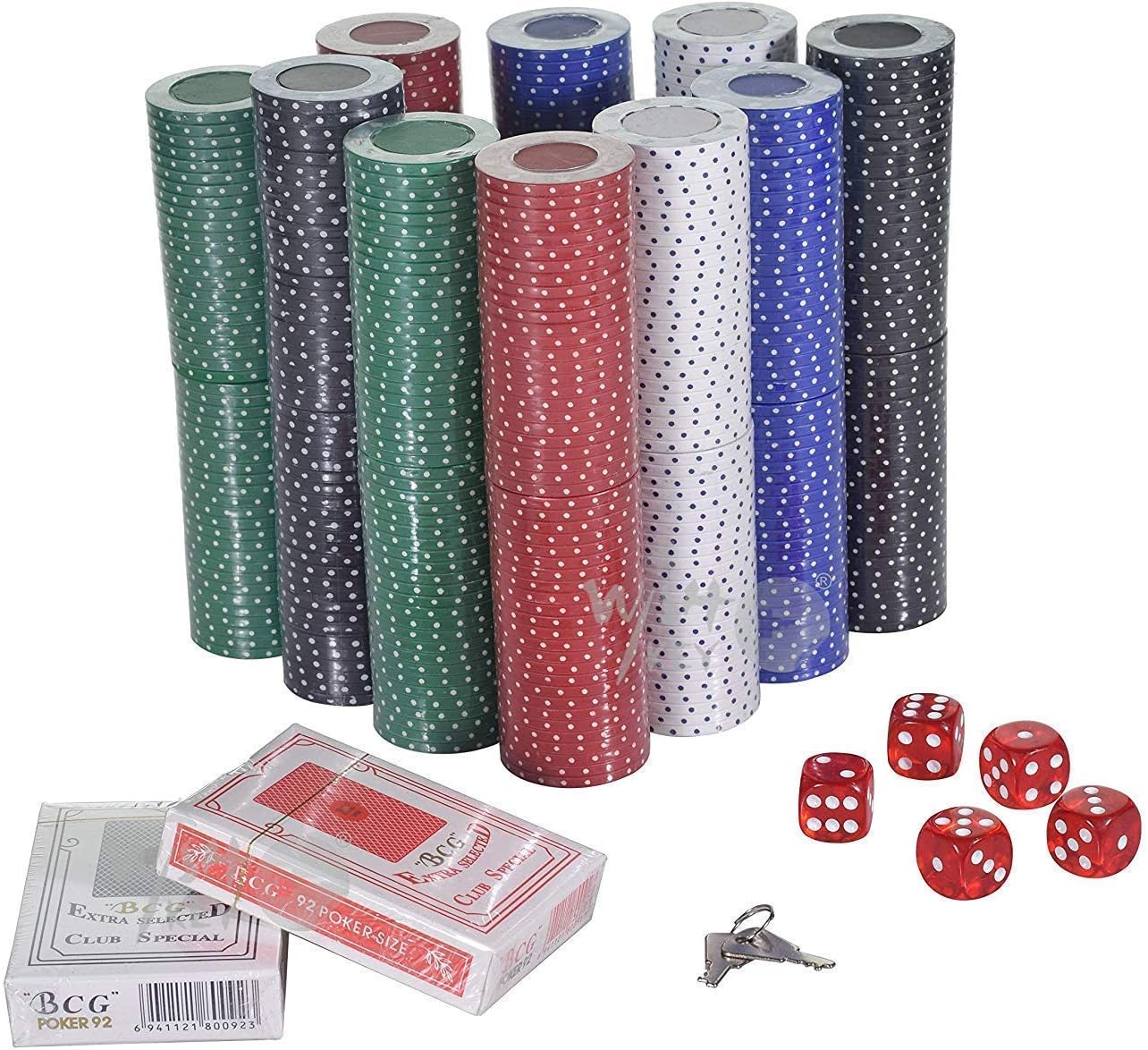 ערכת פוקר מקצועית במזוודה