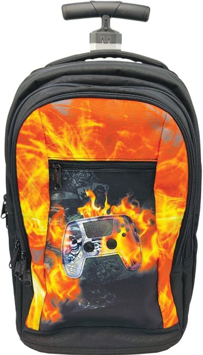 תיק טרולי לבית הספר גלגלים מובנים גיימר Inway