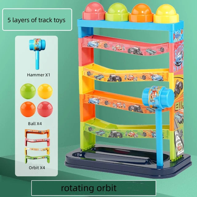 הך פטיש עם כדורים לפעוטות