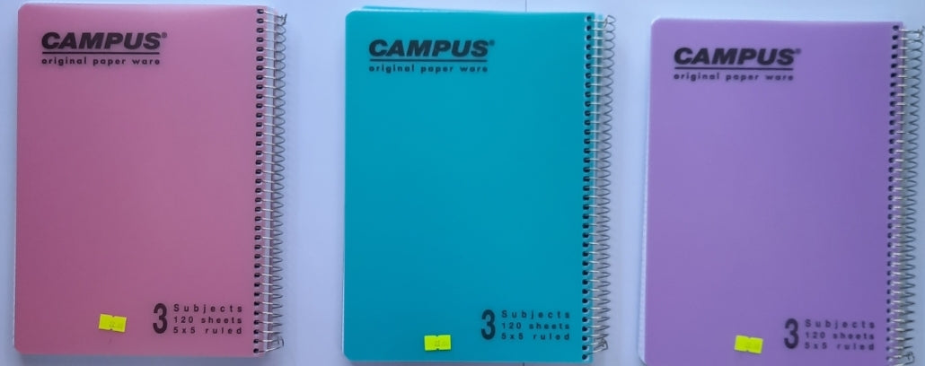 מחברת קמפוס A4 3 נושאים חשבון