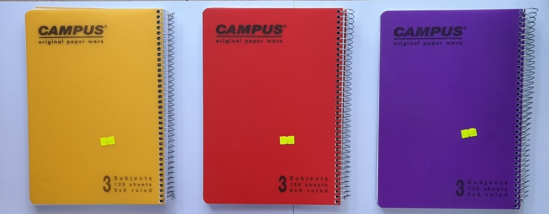 מחברת קמפוס A4 3 נושאים חשבון