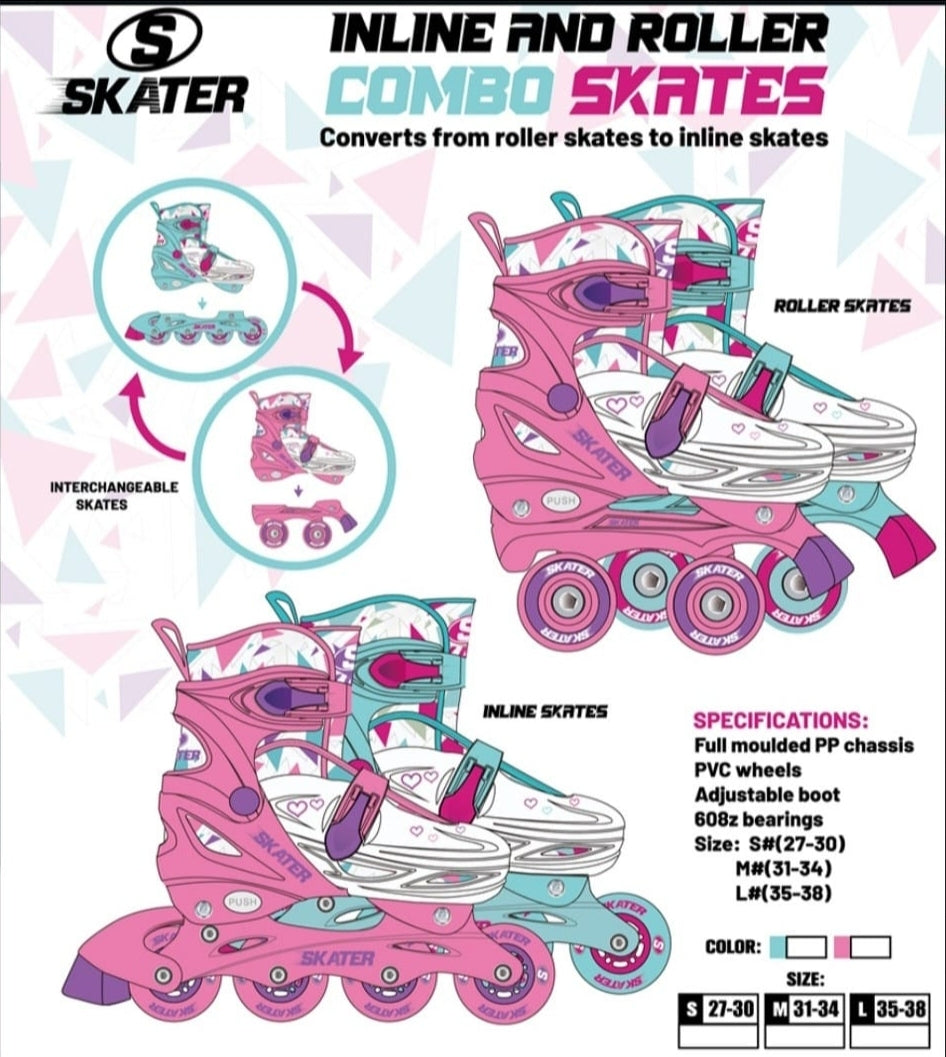 רולר בליידס 2 ב1 Combo Skates