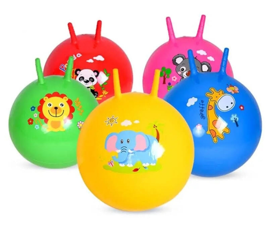 כדור ג'ימבורי עם ידיות לקפיצה