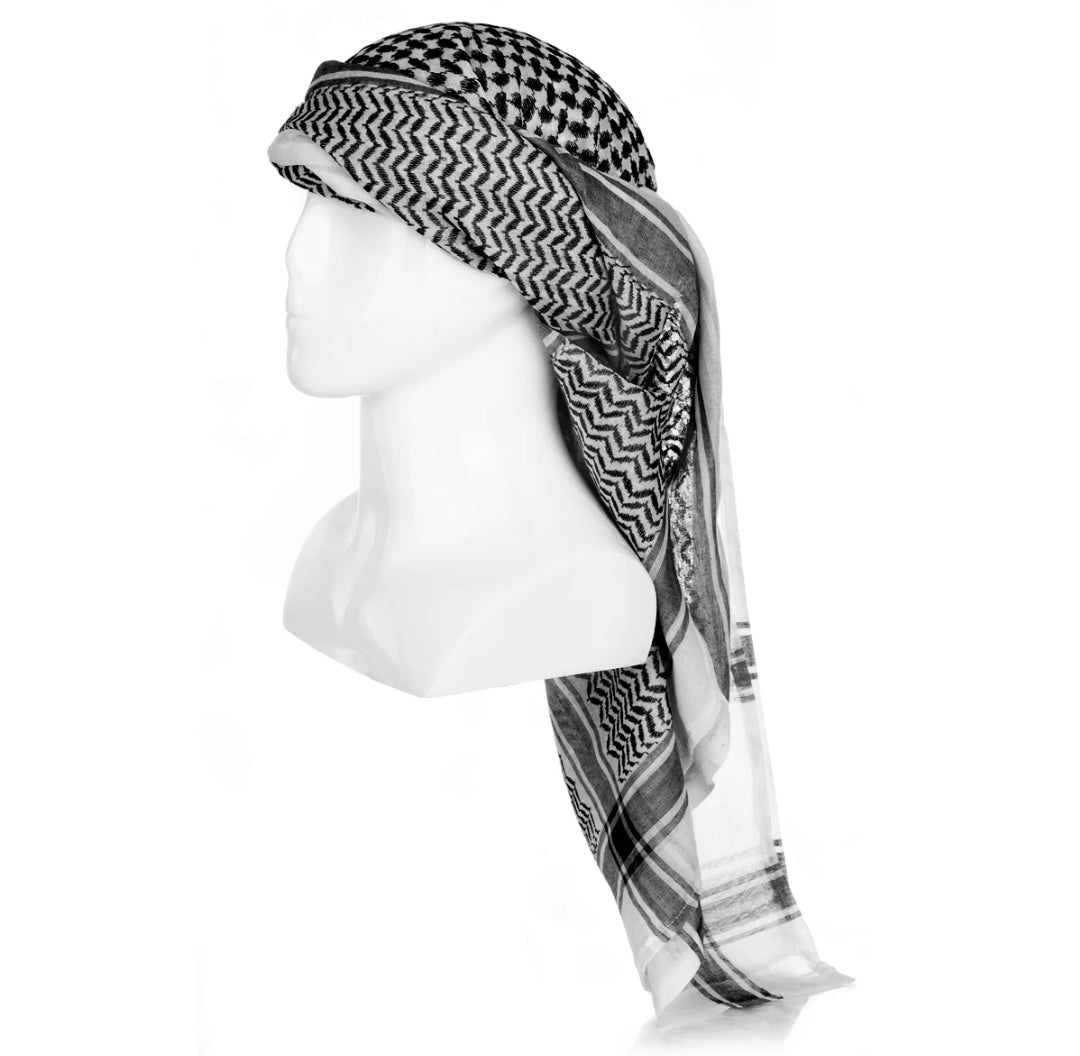 כאפייה אדום/שחור 135 ס"מ