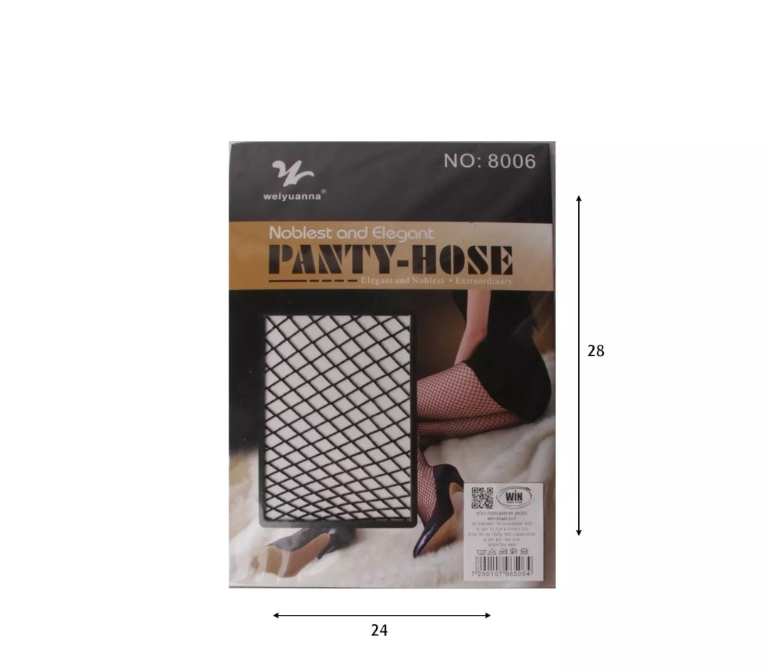 גרביון רשת שחור