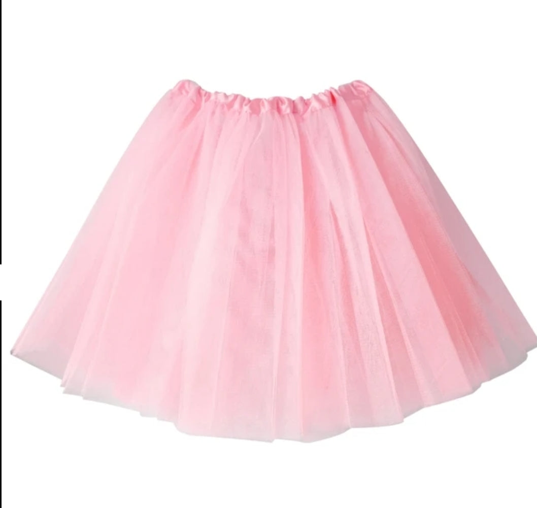 חצאית טוטו ורודה באורך 45 ס"מ