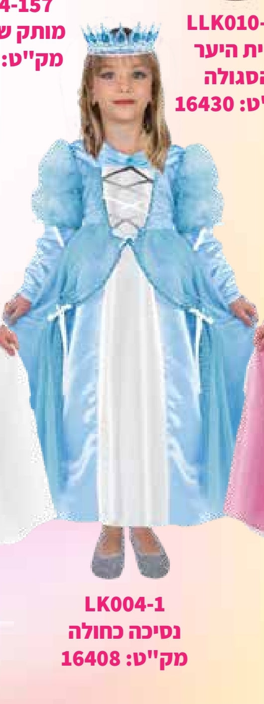 תחפושת נסיכה כחולה