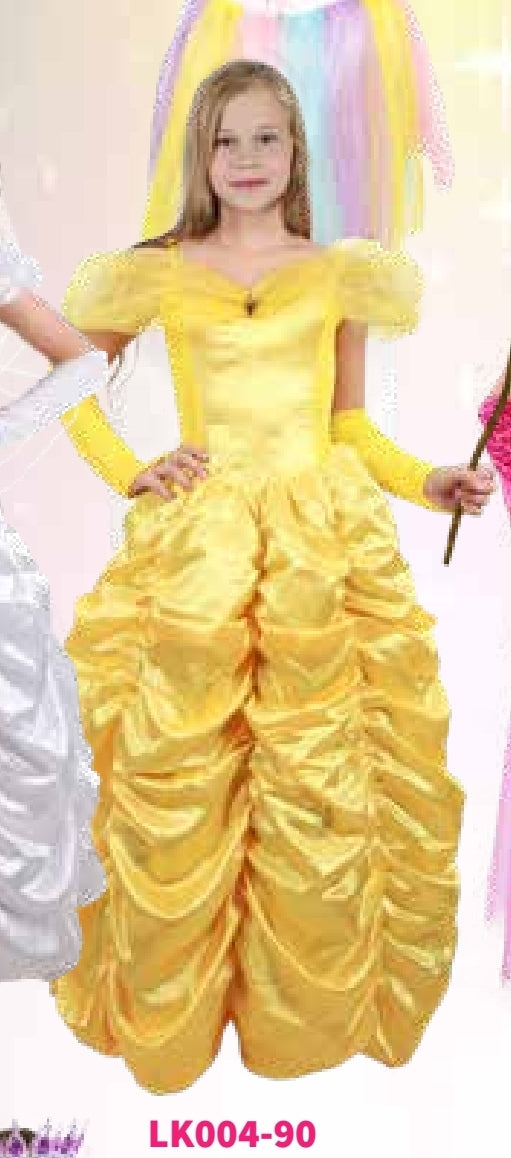 תחפושת נסיכה צהובה 6-10