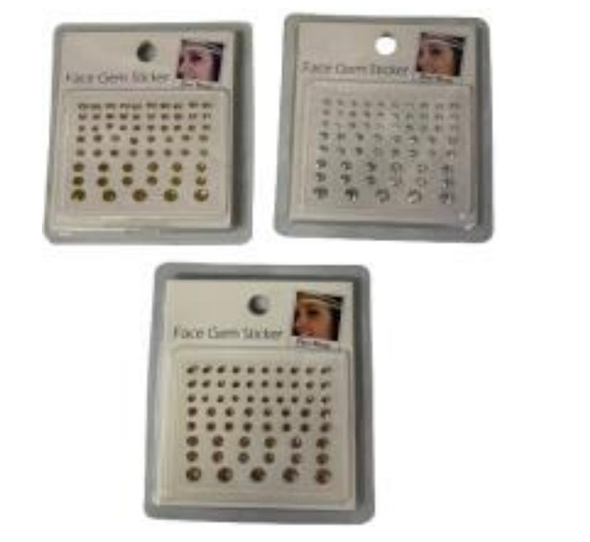 מדבקות יהלומים לפנים